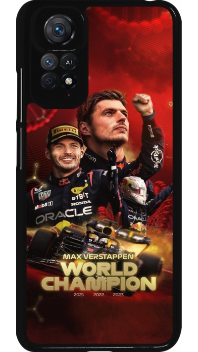 Coque Xiaomi Redmi Note 11 / 11S - Max Verstappen Champion 2023