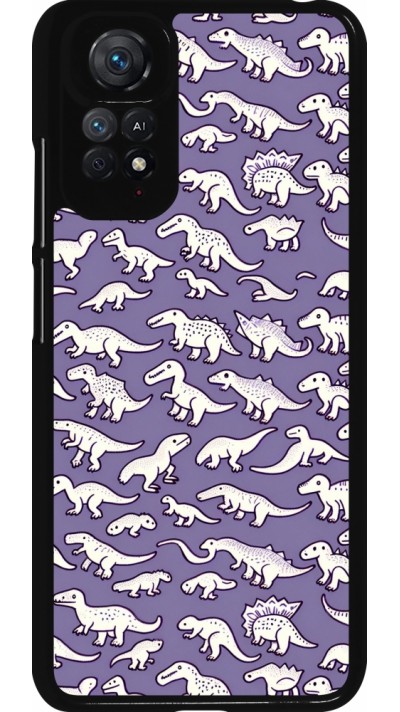 Xiaomi Redmi Note 11 / 11S Case Hülle - Mini-Dino-Muster violett