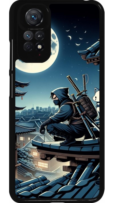 Xiaomi Redmi Note 11 / 11S Case Hülle - Ninja unter dem Mond