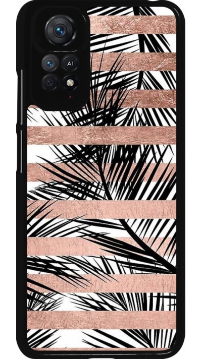 Coque Xiaomi Redmi Note 11 / 11S - Palm trees gold stripes