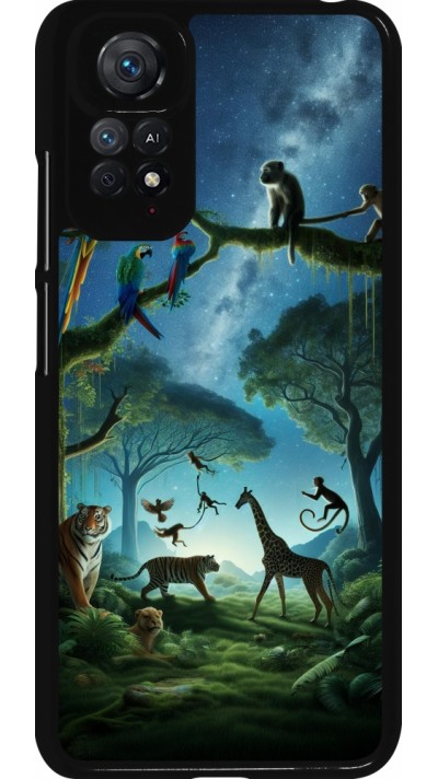 Xiaomi Redmi Note 11 / 11S Case Hülle - Paradies der exotischen Tiere
