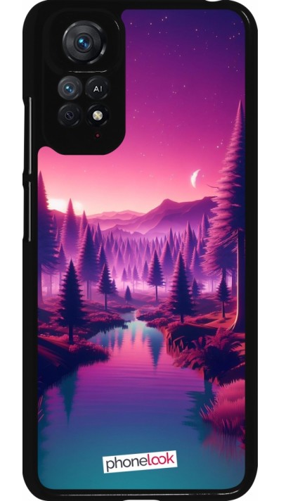 Xiaomi Redmi Note 11 / 11S Case Hülle - Lila-rosa Landschaft
