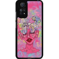 Xiaomi Redmi Note 11 / 11S Case Hülle - Psychedelic pink mushroom