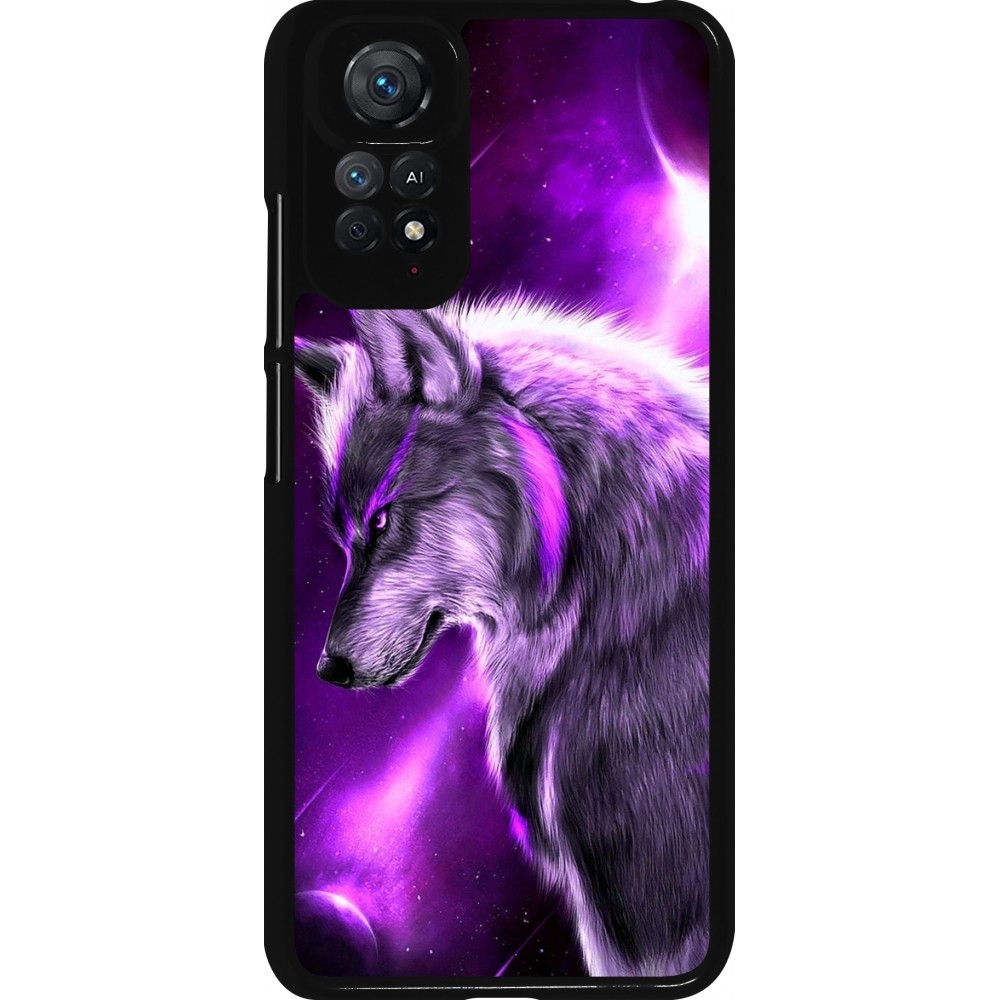 Xiaomi Redmi Note 11 / 11S Case Hülle - Purple Sky Wolf