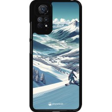 Xiaomi Redmi Note 11 / 11S Case Hülle - Snowboarder Berg
