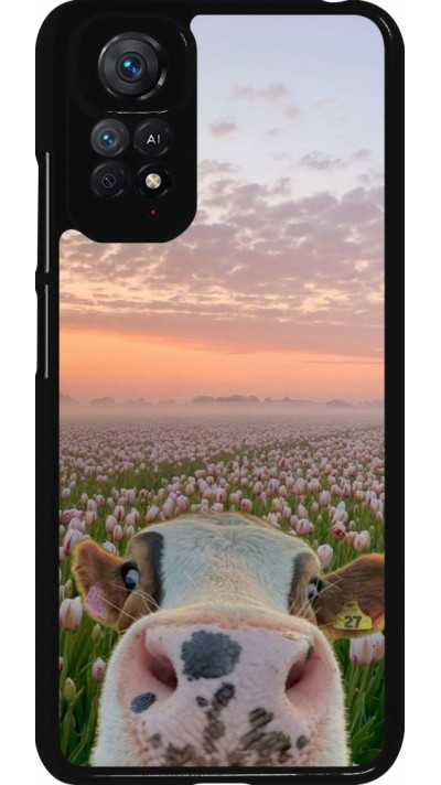 Coque Xiaomi Redmi Note 11 / 11S - Cow with tulips Spring 2026
