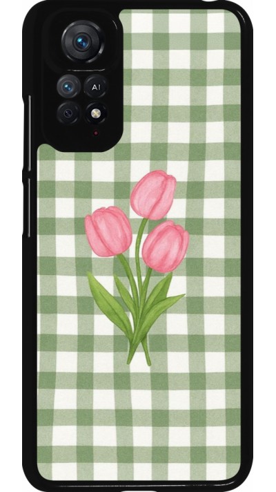 Coque Xiaomi Redmi Note 11 / 11S - Green vichy tulips Spring 2026