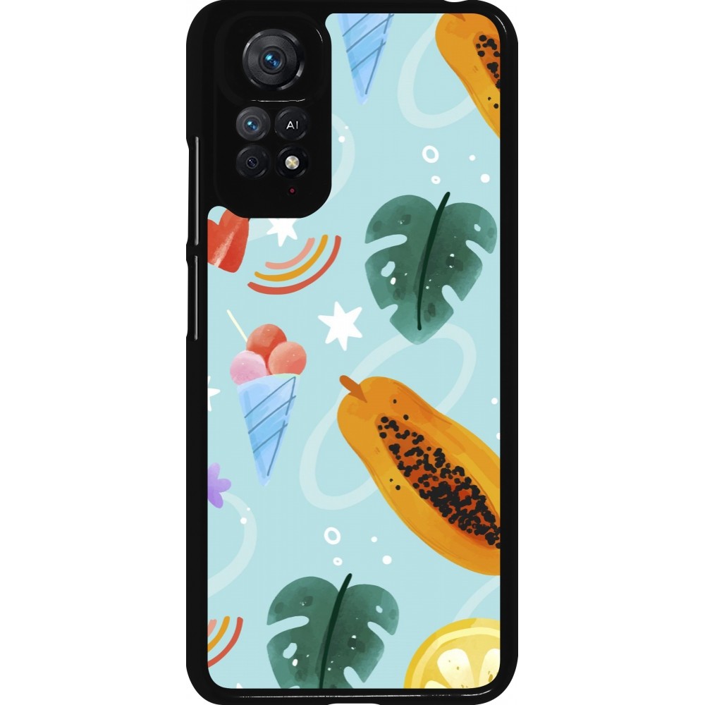 Xiaomi Redmi Note 11 / 11S Case Hülle - Summer 2025 Pattern papaya