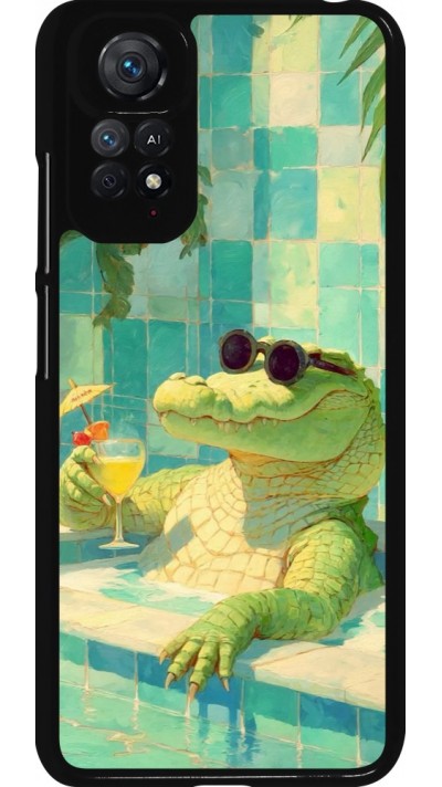 Coque Xiaomi Redmi Note 11 / 11S - Crocodile in the swimming pool Summer 2026