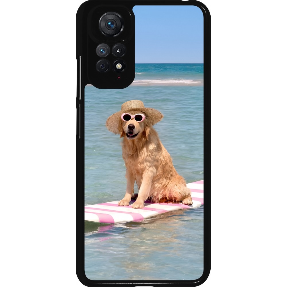 Xiaomi Redmi Note 11 / 11S Case Hülle - Summer Dog on Paddle