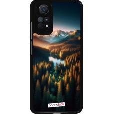 Xiaomi Redmi Note 11 / 11S Case Hülle - Sonnenuntergang Waldsee