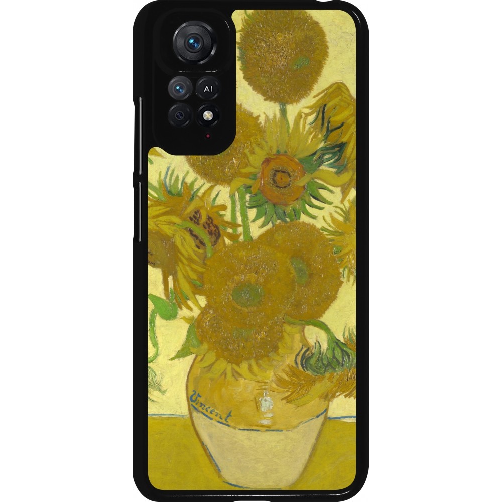 Xiaomi Redmi Note 11 / 11S Case Hülle - Kunstbild - Sonnenblumen  - Van Gogh