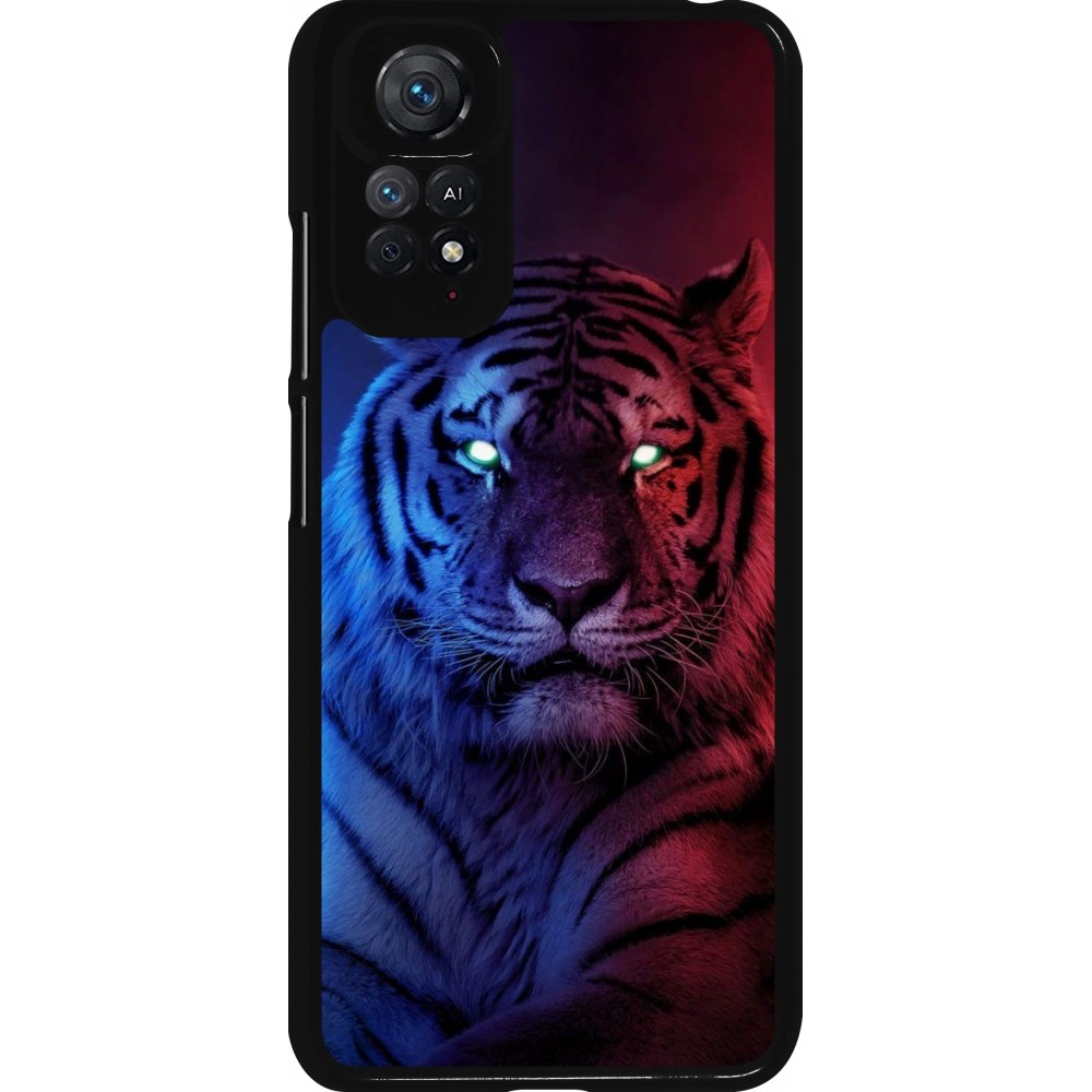 Xiaomi Redmi Note 11 / 11S Case Hülle - Tiger Blue Red