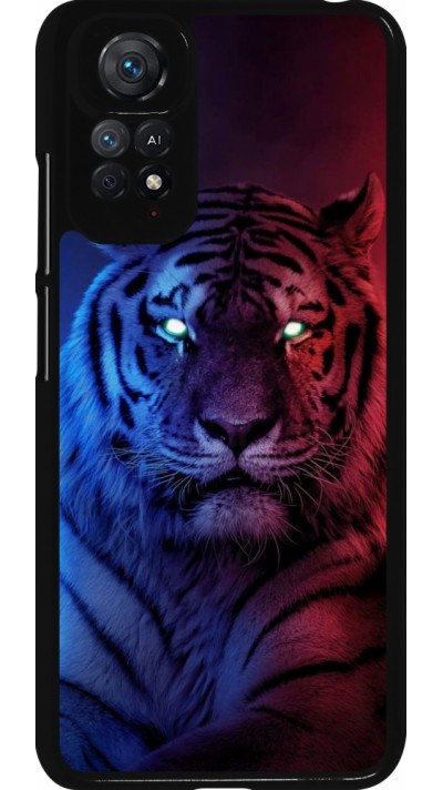 Coque Xiaomi Redmi Note 11 / 11S - Tiger Blue Red