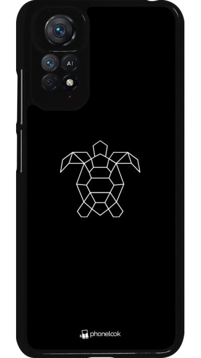 Coque Xiaomi Redmi Note 11 / 11S - Turtles lines on black