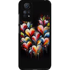 Coque Xiaomi Redmi Note 11 / 11S - Valentine 2024 Coeur Noir Abstrait