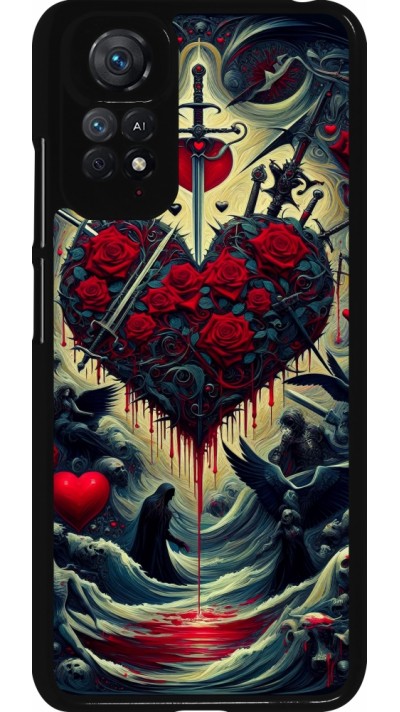 Xiaomi Redmi Note 11 / 11S Case Hülle - Dunkle Liebe Herz Blut