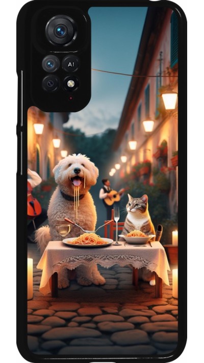 Coque Xiaomi Redmi Note 11 / 11S - Valentine 2024 Dog & Cat Candlelight