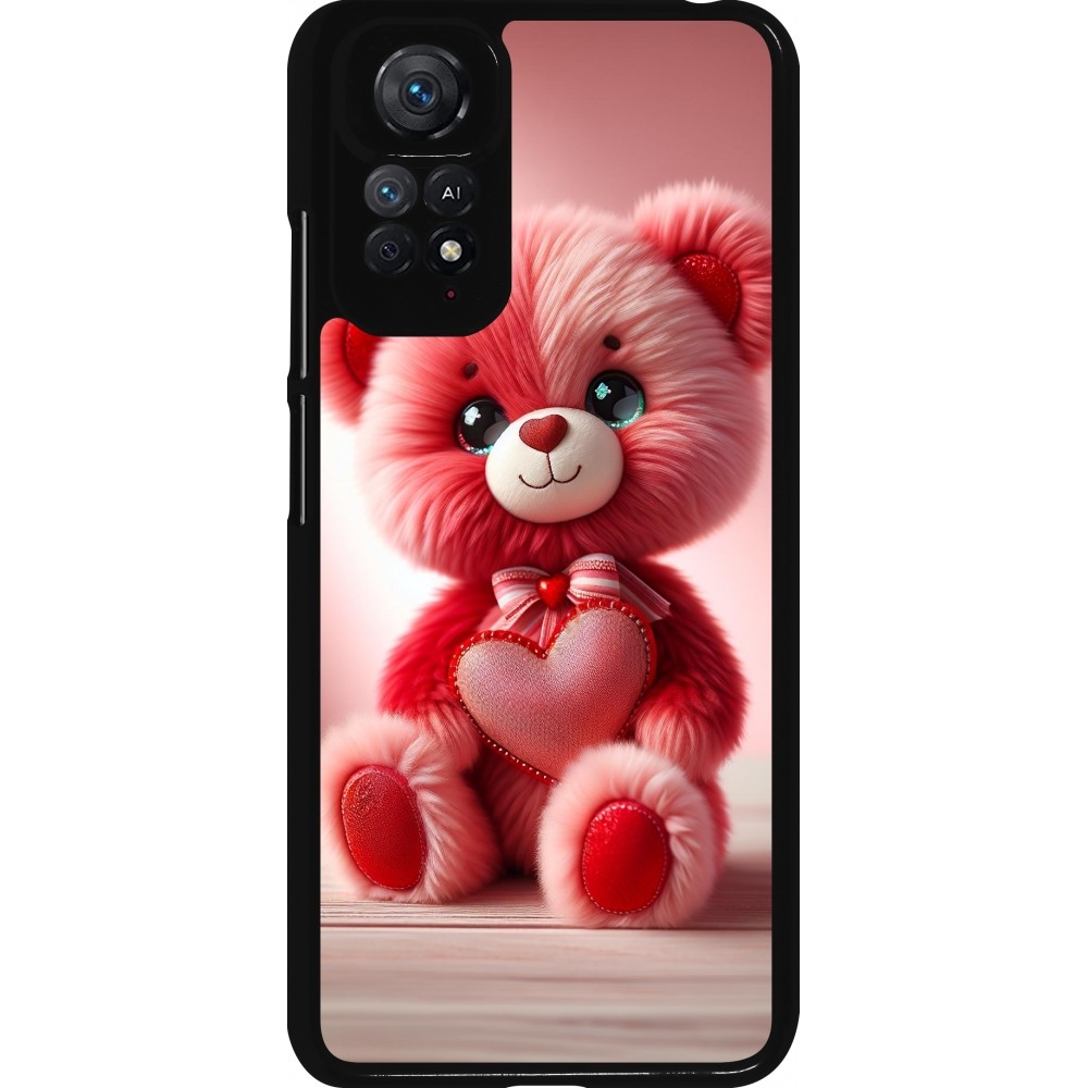 Xiaomi Redmi Note 11 / 11S Case Hülle - Valentin 2024 Rosaroter Teddybär