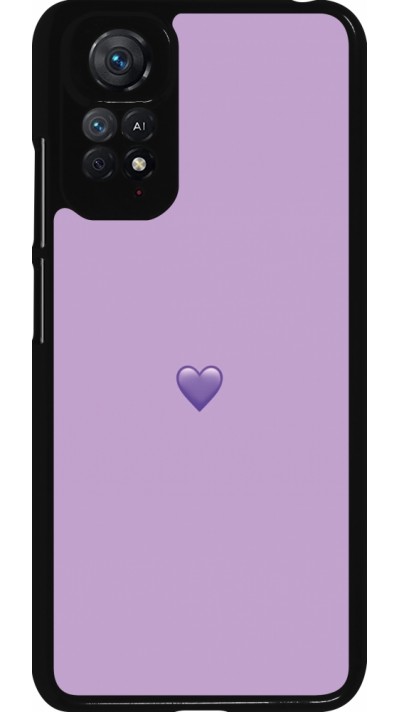 Coque Xiaomi Redmi Note 11 / 11S - Valentine 2023 purpule single heart