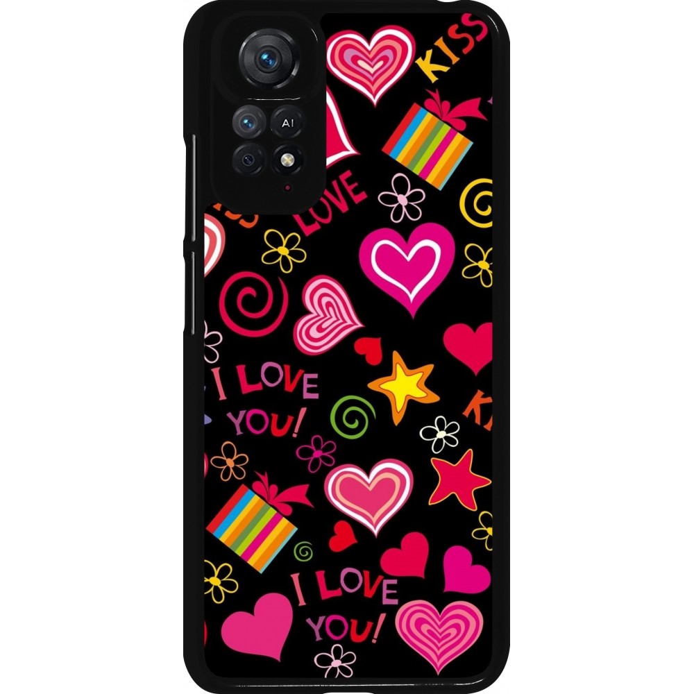 Xiaomi Redmi Note 11 / 11S Case Hülle - Valentine 2023 love symbols
