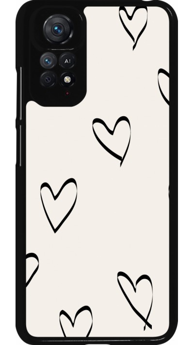 Coque Xiaomi Redmi Note 11 / 11S - Valentine 2023 minimalist hearts