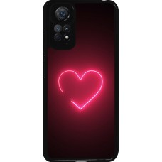 Xiaomi Redmi Note 11 / 11S Case Hülle - Valentine 2023 single neon heart