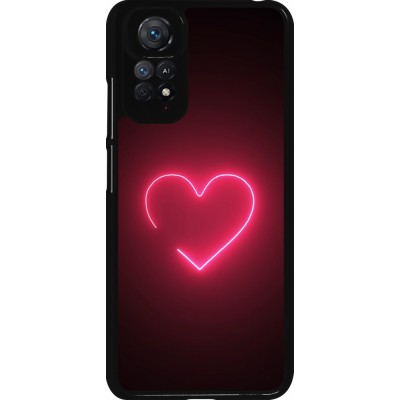 Coque Xiaomi Redmi Note 11 / 11S - Valentine 2023 single neon heart