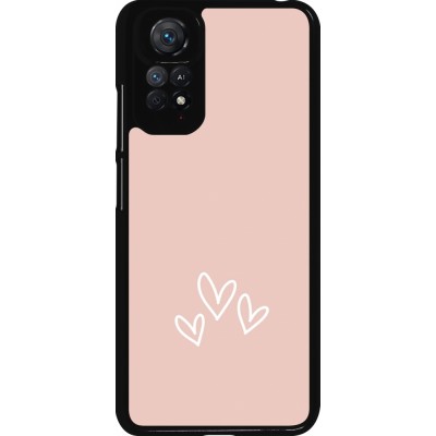 Coque Xiaomi Redmi Note 11 / 11S - Valentine 2023 three minimalist hearts