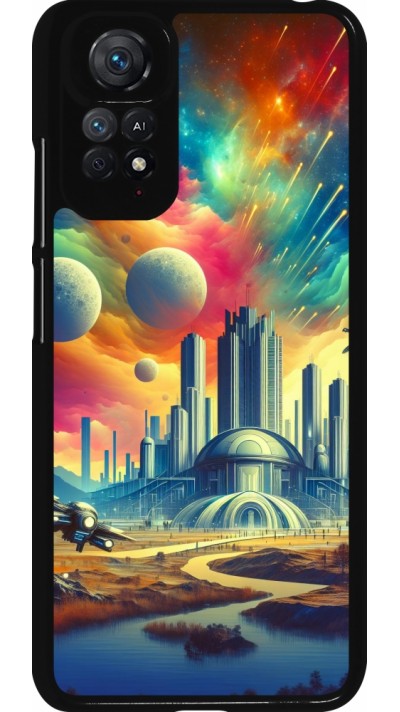 Xiaomi Redmi Note 11 / 11S Case Hülle - Futuristische Stadt ausserhalb der Kuppel