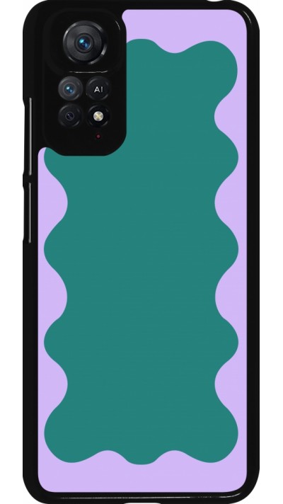 Coque Xiaomi Redmi Note 11 / 11S - Wavy Rectangle Green Purple