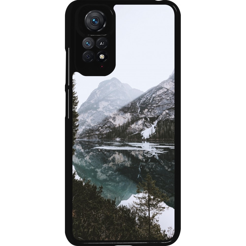 Xiaomi Redmi Note 11 / 11S Case Hülle - Winter 22 snowy mountain and lake
