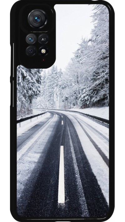 Xiaomi Redmi Note 11 / 11S Case Hülle - Winter 22 Snowy Road