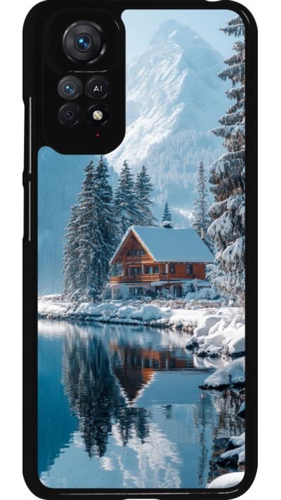 Xiaomi Redmi Note 11 / 11S Case Hülle - Winter 25 Winter house forest day