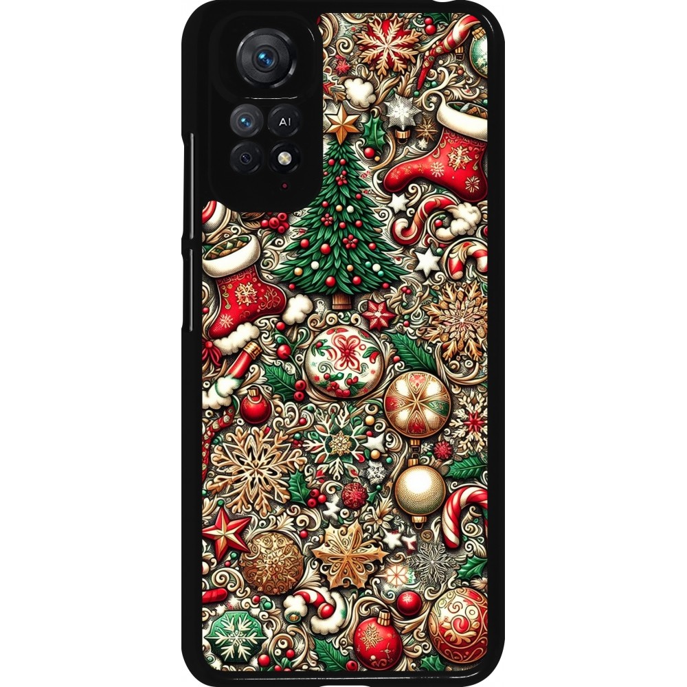 Xiaomi Redmi Note 11 / 11S Case Hülle - Weihnachten 2023 Mikromuster