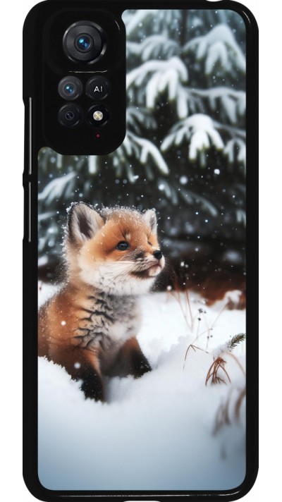 Xiaomi Redmi Note 11 / 11S Case Hülle - Weihnachten 2023 Fuechslein Tanne