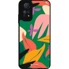 Coque Xiaomi Redmi Note 11 / 11S - Silicone rigide noir Abstract Jungle