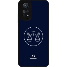 Coque Xiaomi Redmi Note 11 / 11S - Silicone rigide noir Astrologie Balance