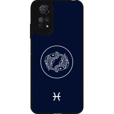 Coque Xiaomi Redmi Note 11 / 11S - Silicone rigide noir Astrologie Poissons