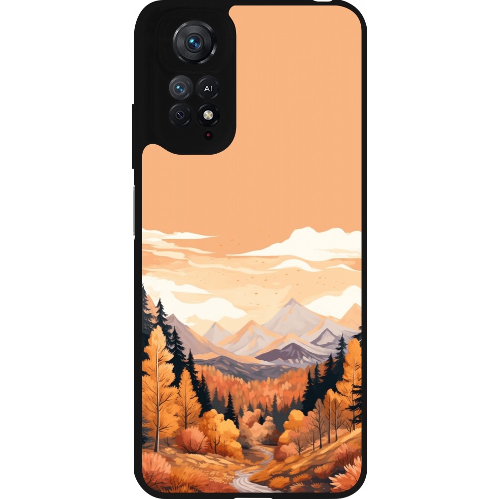 Coque Xiaomi Redmi Note 11 / 11S - Silicone rigide noir Autumn 25 Mountains