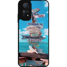 Coque Xiaomi Redmi Note 11 / 11S - Silicone rigide noir Cool Cities Directions