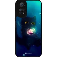 Xiaomi Redmi Note 11 / 11S Case Hülle - Silikon schwarz Cute Cat Bubble
