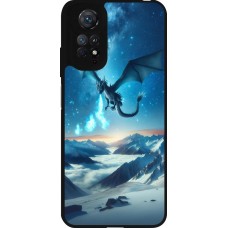 Xiaomi Redmi Note 11 / 11S Case Hülle - Silikon schwarz Drache nächtliche Berg