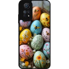Coque Xiaomi Redmi Note 11 / 11S - Silicone rigide noir Easter 2026 Eggs with bees