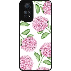 Coque Xiaomi Redmi Note 11 / 11S - Silicone rigide noir Easter 2024 pink flowers