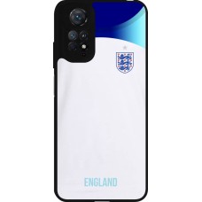 Coque Xiaomi Redmi Note 11 / 11S - Silicone rigide noir Maillot de football Angleterre 2022 personnalisable
