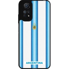 Xiaomi Redmi Note 11 / 11S Case Hülle - Silikon schwarz Argentinien 2026 personalisierbares Fussballtrikot
