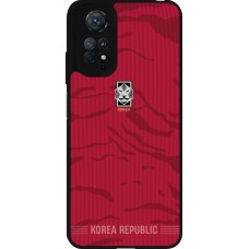 Coque Xiaomi Redmi Note 11 / 11S - Silicone rigide noir Maillot de football Corée du Sud 2026 personnalisable