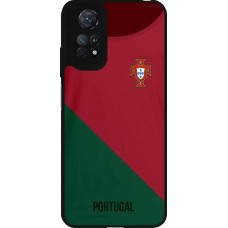 Coque Xiaomi Redmi Note 11 / 11S - Silicone rigide noir Maillot de football Portugal 2022