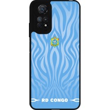 Coque Xiaomi Redmi Note 11 / 11S - Silicone rigide noir Maillot de football RD Congo 2026 personnalisable